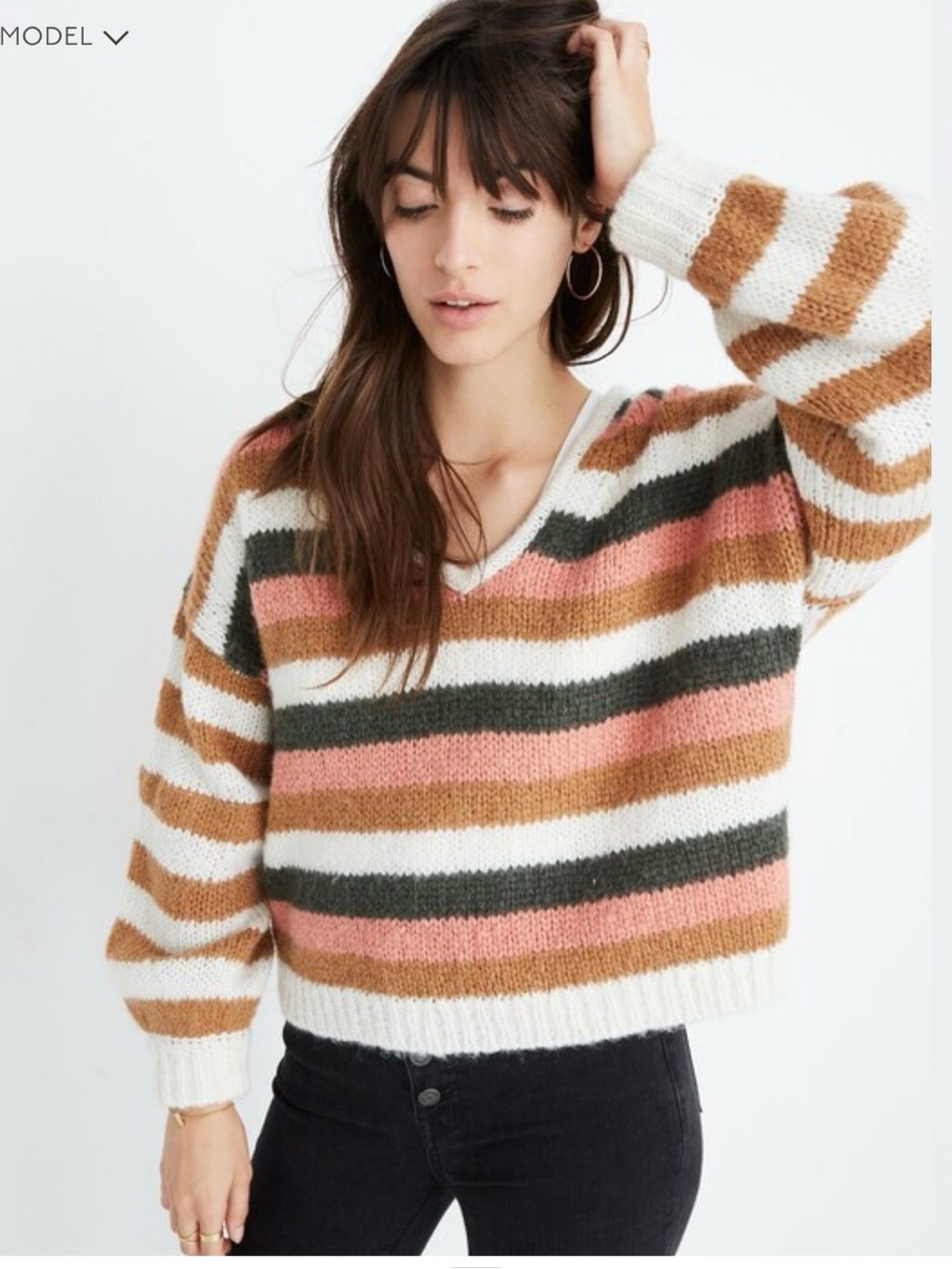 Madewell Balloon Sleeve Pullover Sweater
